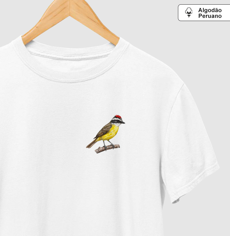 Mini Aves - Bentevizinho-de-penacho-vermelho - Algodão Peruano