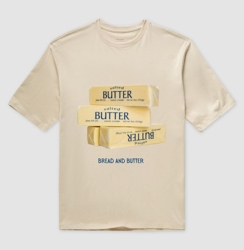 Camiseta Oversized Butter Butter Butter 