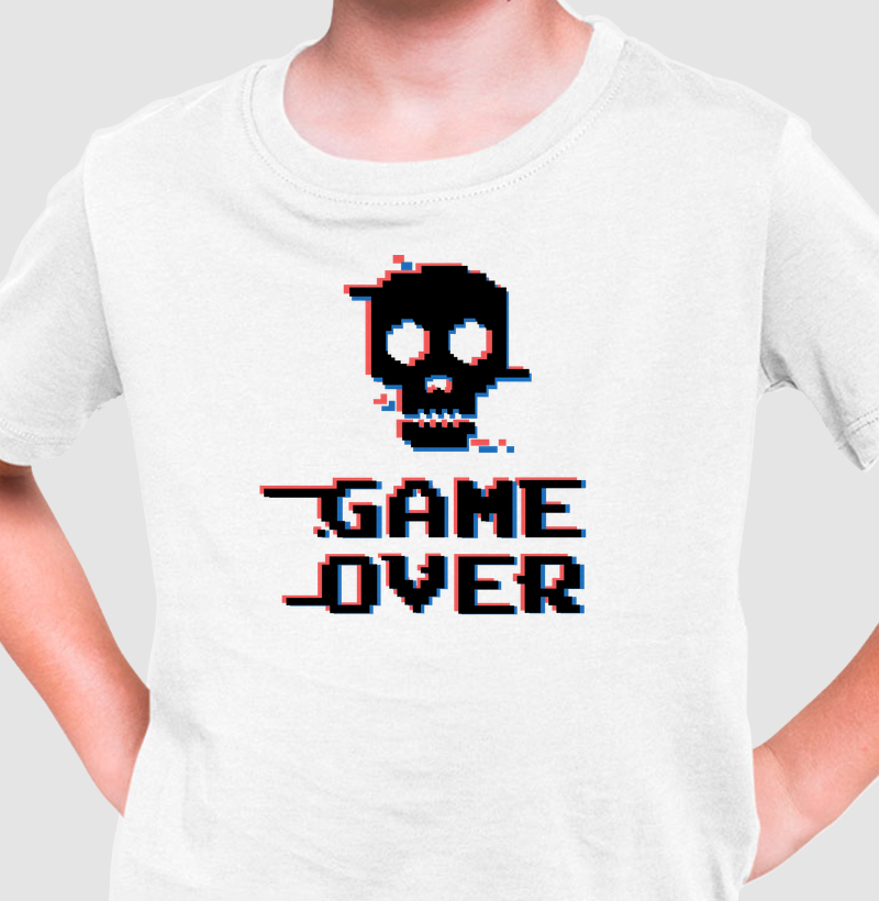 GAME OVER SKULL – Think Tee