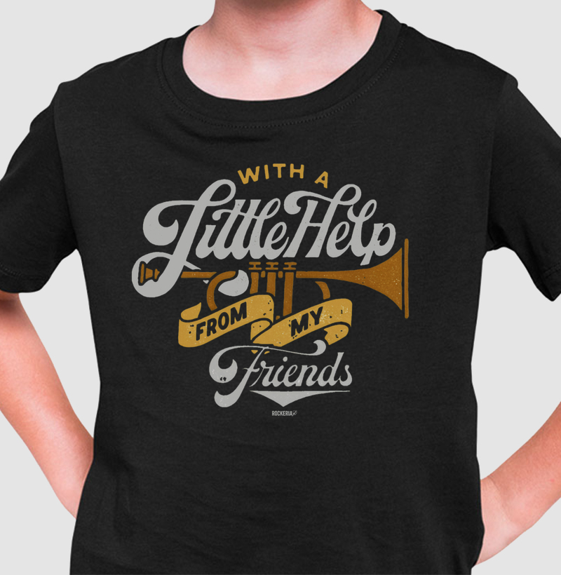 Camiseta Infantil With a Little Help from My Friends