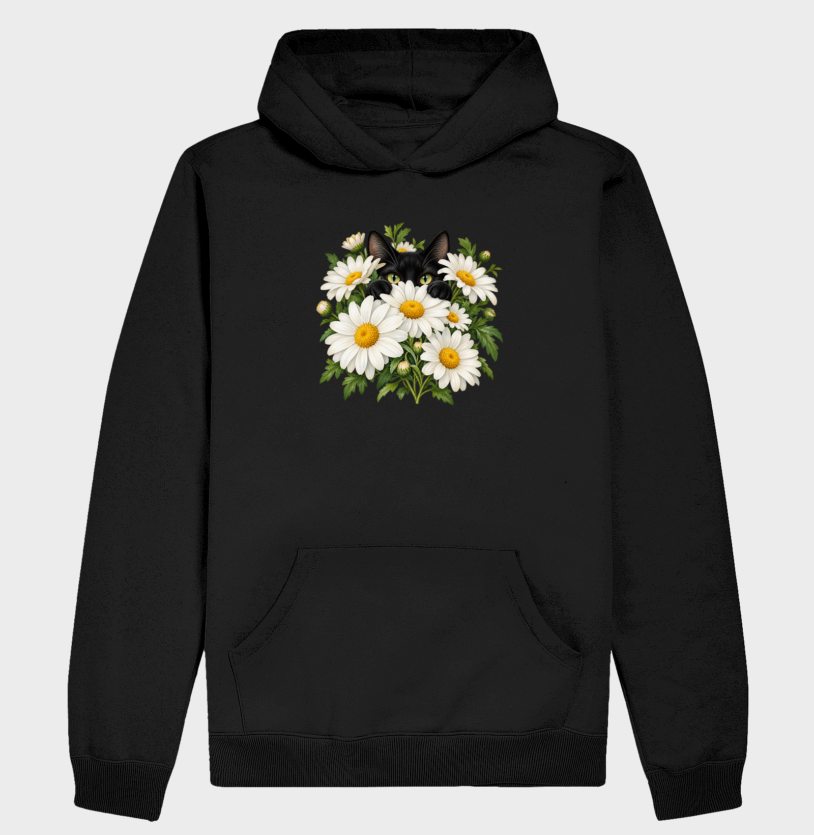 Gato Entre Margaridas - Hoodie Moletom