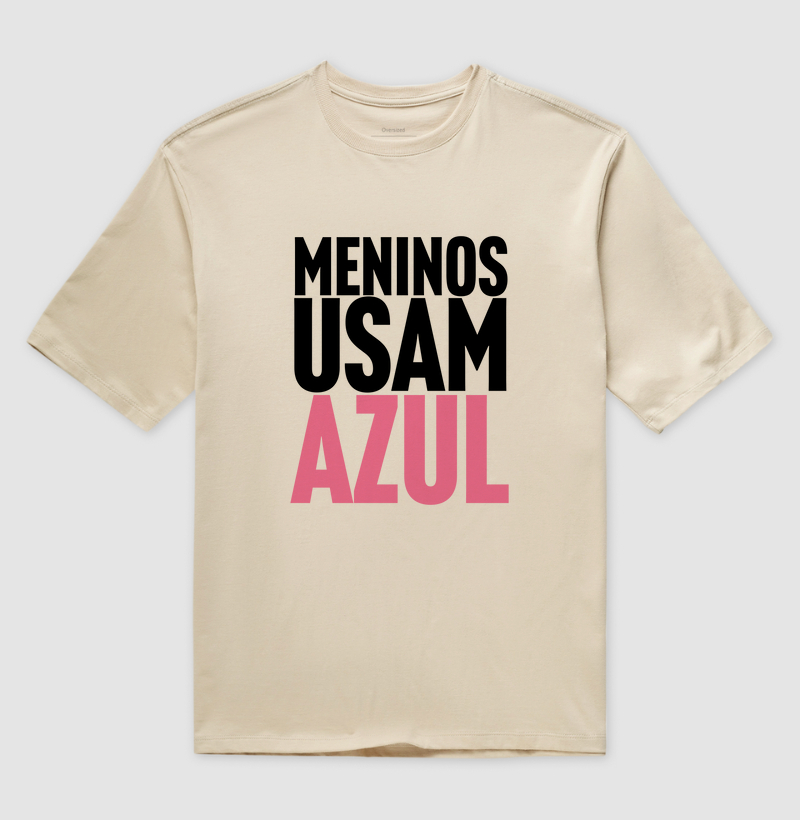 Meninos usam azul