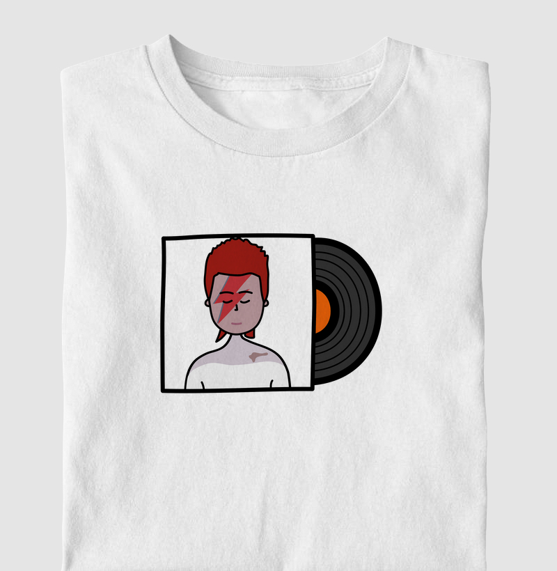 Camiseta Infantil Inspiração David Bowie