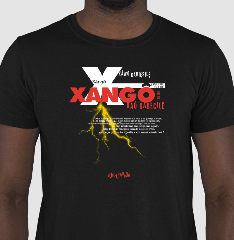 camiseta XANGÕ oração