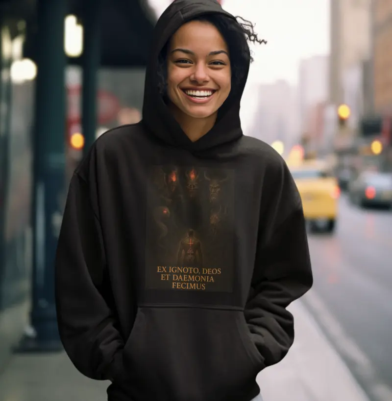 "Ex ignoto, deos et daemonia fecimus." (Do desconhecido, criamos deuses e demônios.)