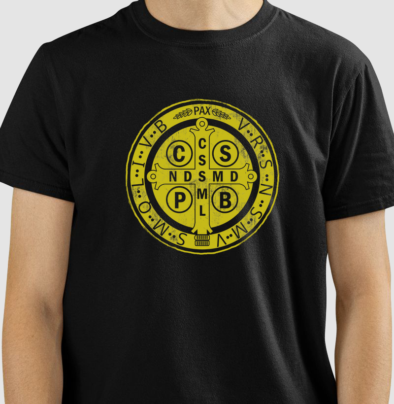 Medalha de São Bento efeito desgaste