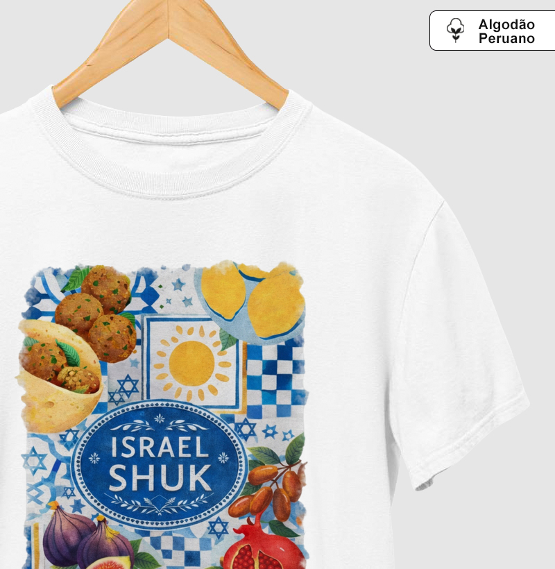 Israel Shuk - Camiseta Algodão Peruano