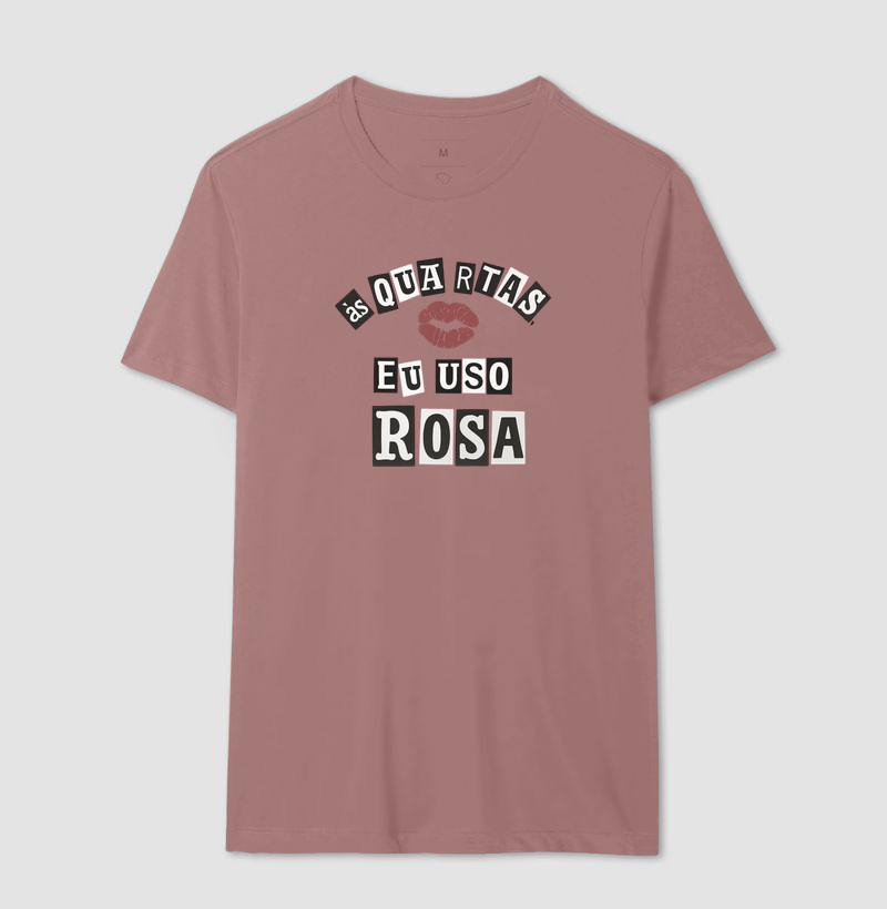 Camiseta | Às quartas, eu uso rosa