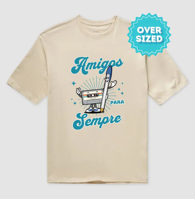 K7 e Caneta: Amigos para Sempre (Oversized)