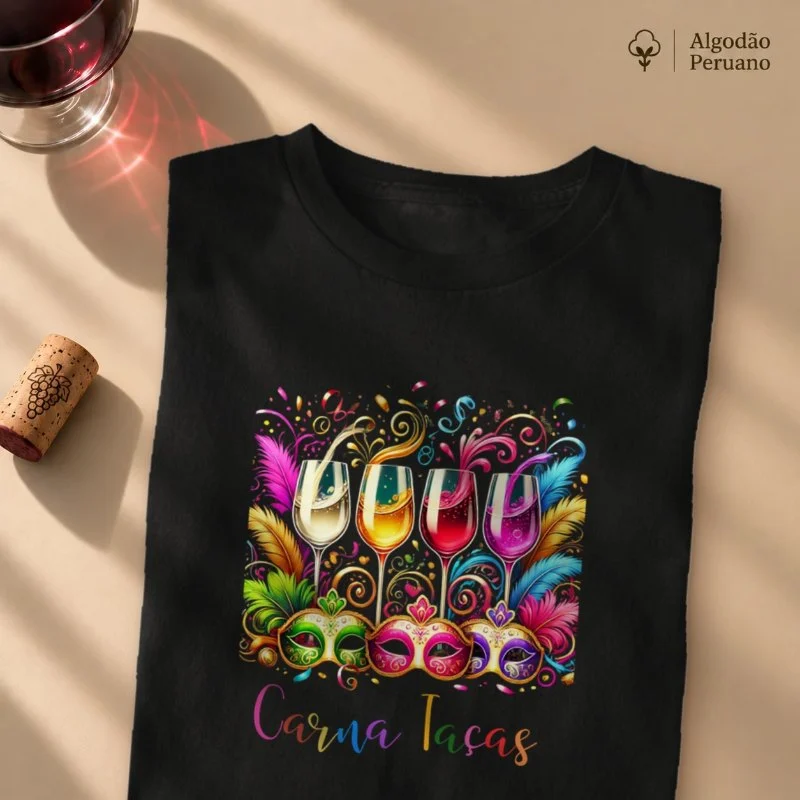 Camiseta Carna Taças - Camiseta Algodão Peruano