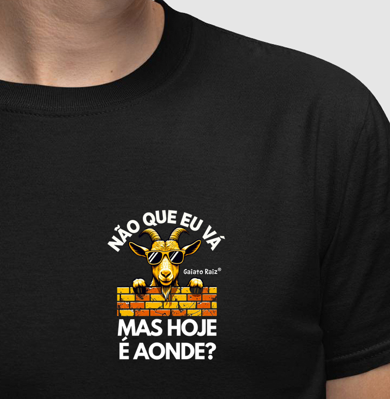 Não que eu vá, mas hoje é aonde?