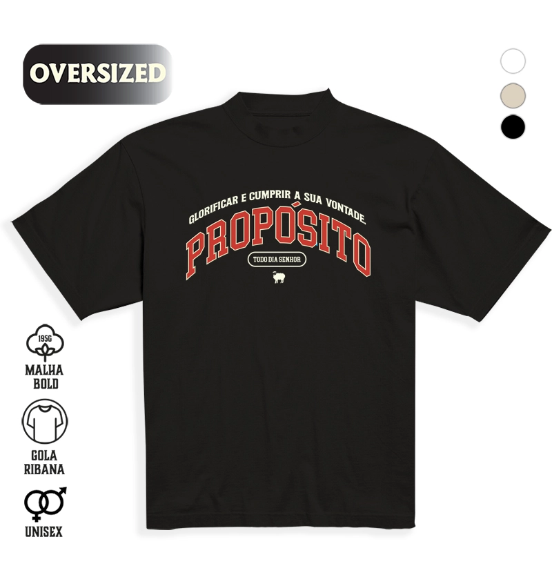 Camiseta Oversized Propósito