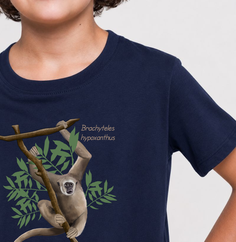 Camiseta infantil muriqui-do-norte
