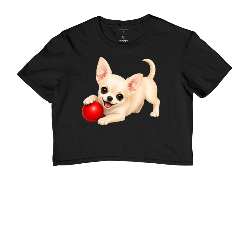 Chihuahua Claro - Desenho Animado - Cropped