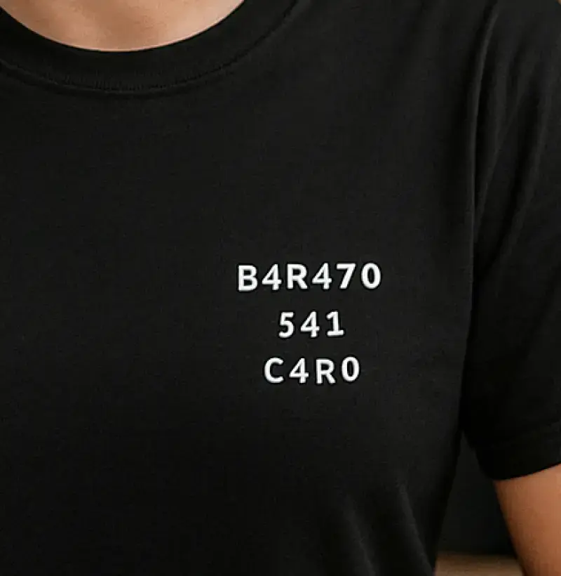 Camiseta Leet Speak “Barato Sai Caro” – Estampa Tipográfica Minimalista Algodão premium