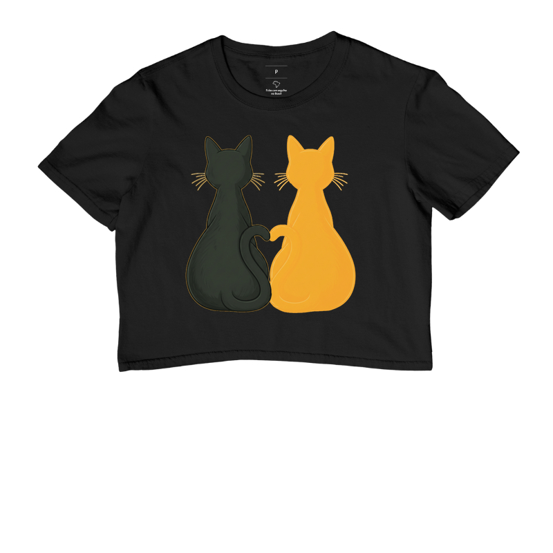 Amor felino - Preto e laranja