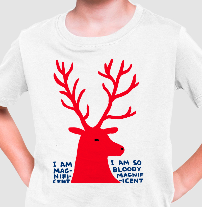 Camiseta Cervo Magnífico Infantil – Arte Moderna e Divertida