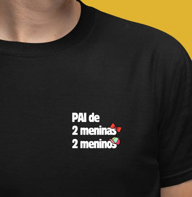 Pai de 2 Meninos & 2 Meninas - Modelo 3