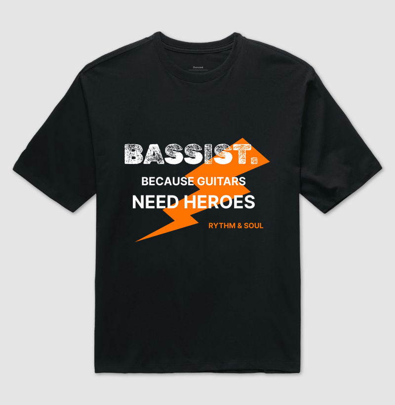 Camiseta Oversized -  Bassist because guitars need