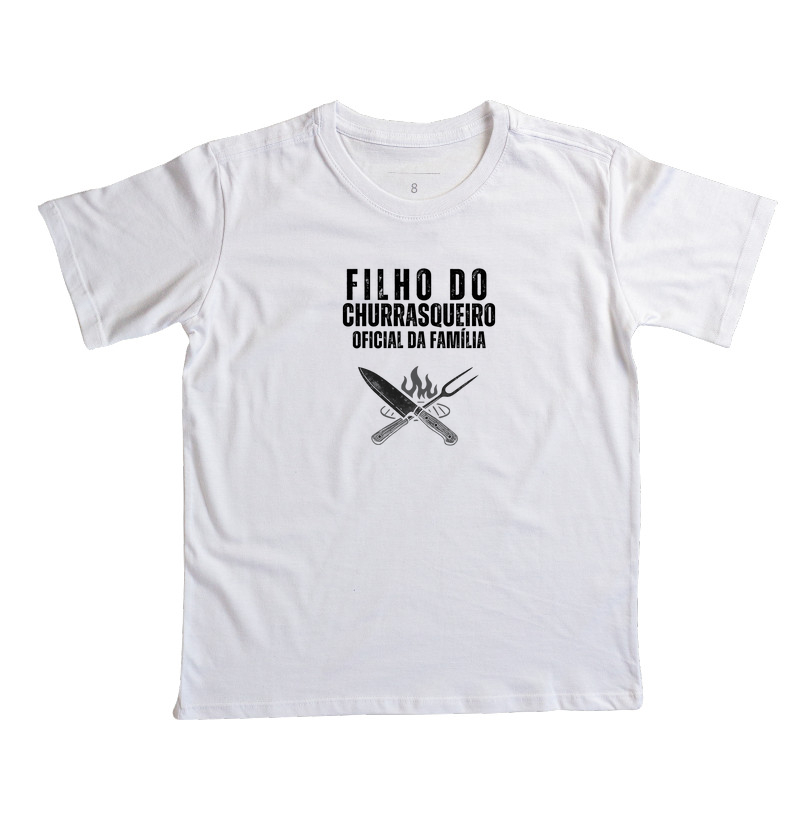 Camiseta Dia dos Pais - Filho do churrasqueiro - Kids 