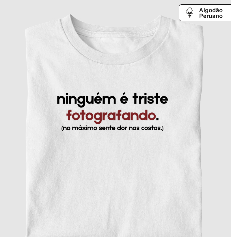 Ninguém é triste fotografando