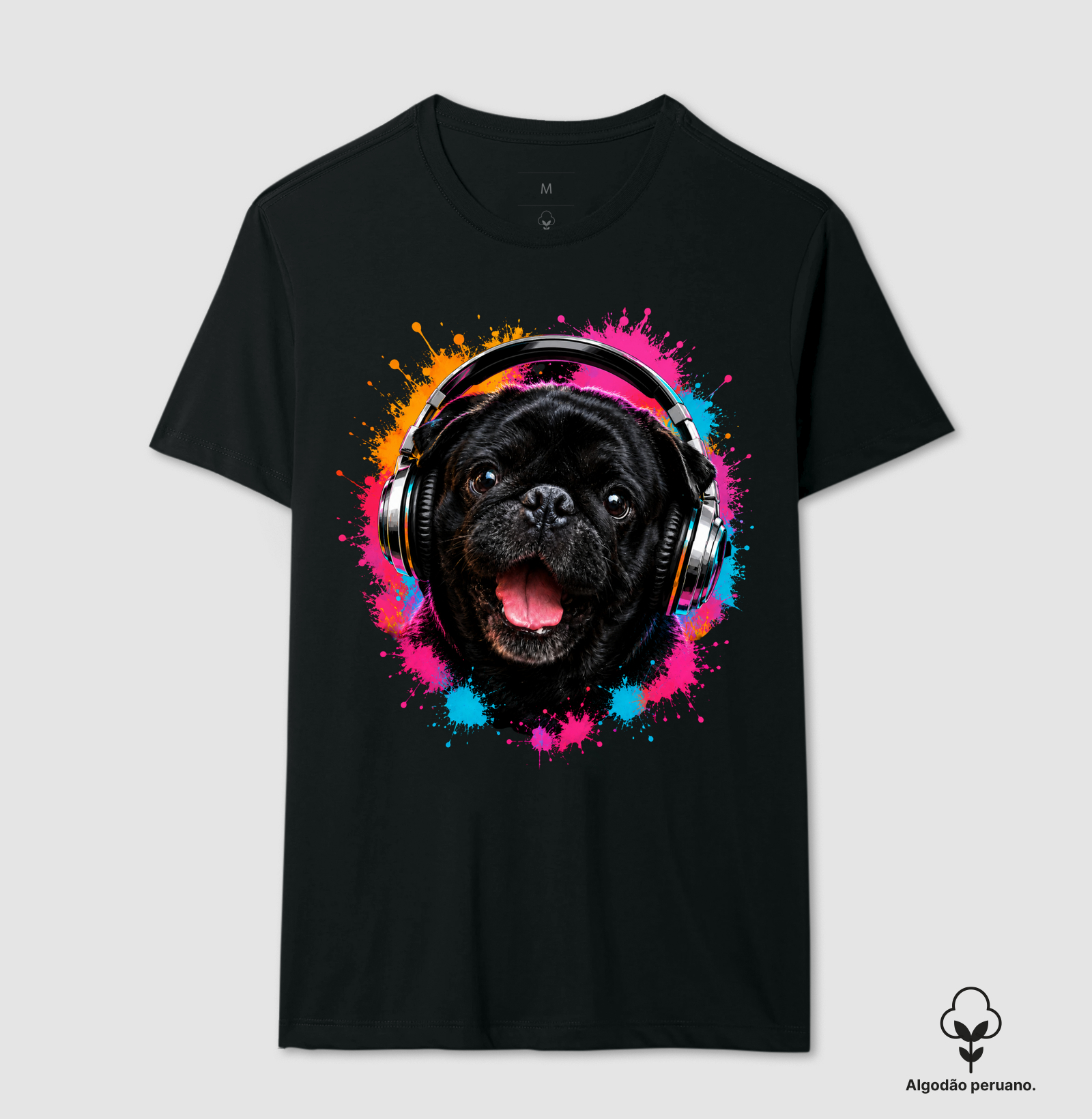 Black Pug Headphones
