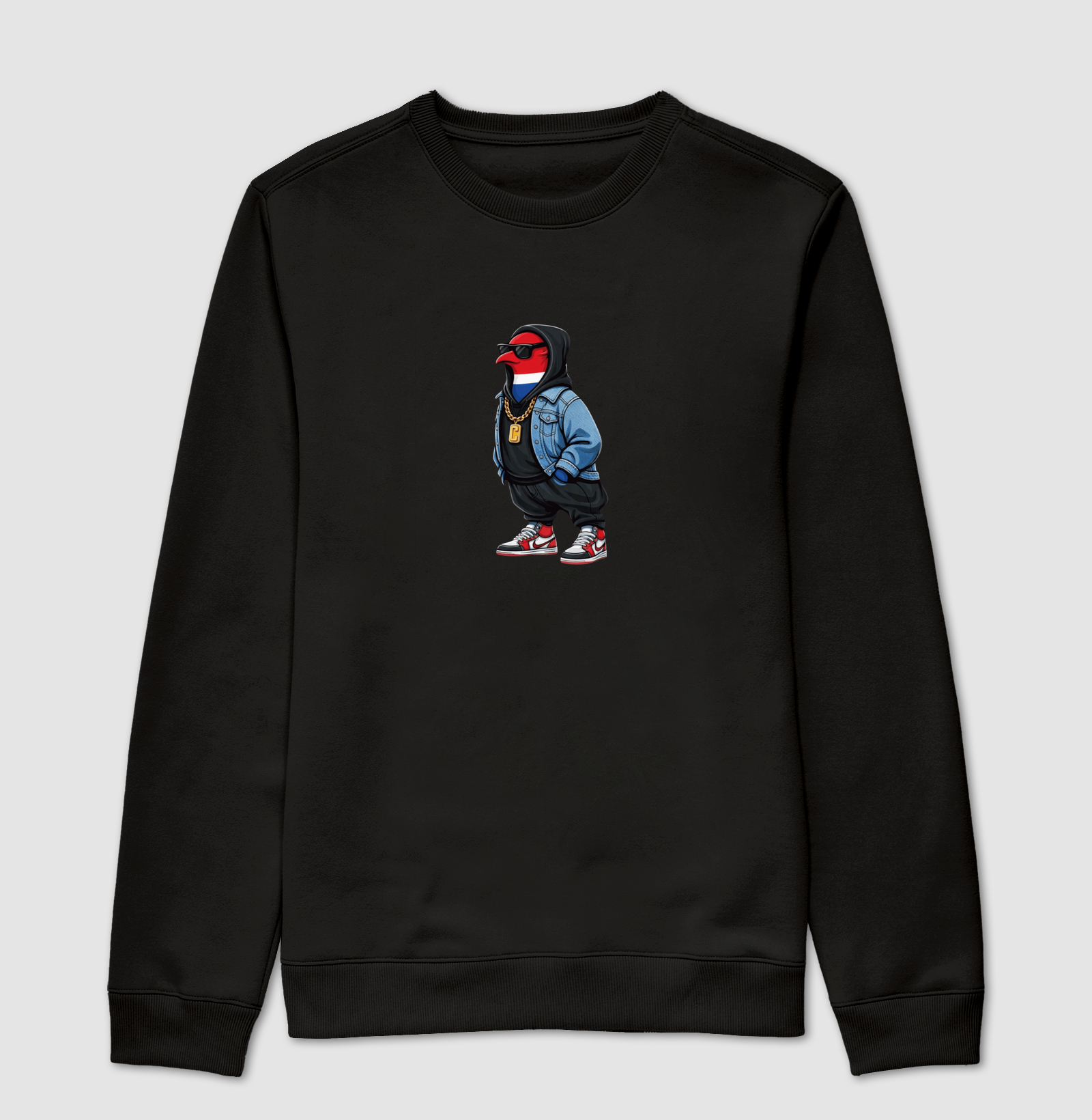 Essa estampa é puro estilo das ruas — com atitude que domina o visual streetwear! Vista essa camiseta e mostre que você tem flow, estilo e atitude em cada passo. - Suéter Moletom