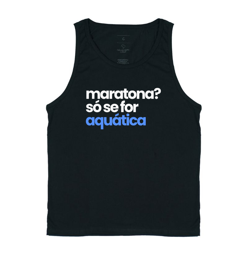 Maratona? Só se for aquática