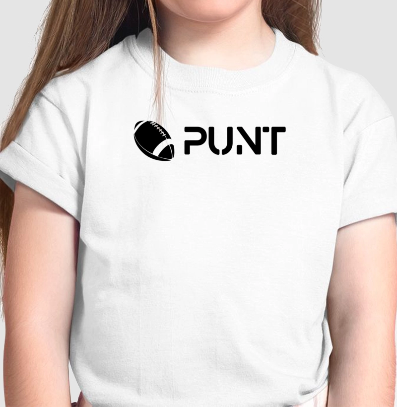 Camiseta infantil Logo PUNT em Preto
