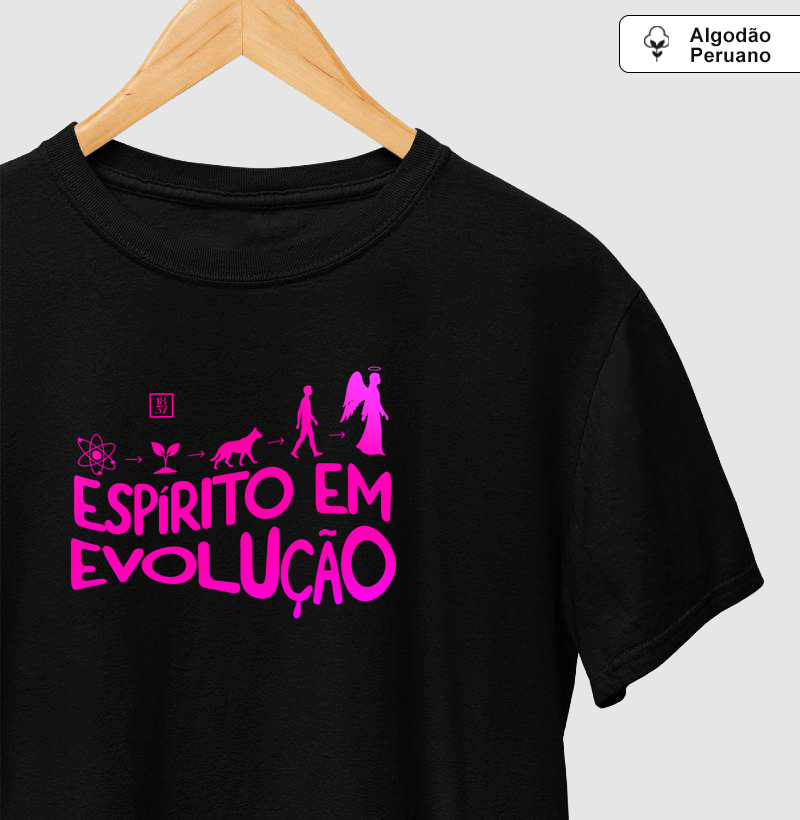 Camiseta Espírito em Evolução - Camiseta Algodão Peruano