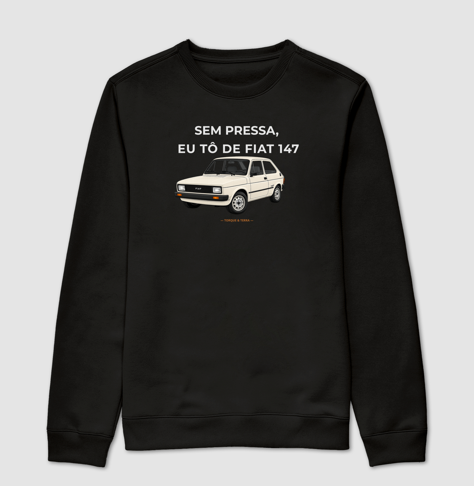 Sem pressa, eu tô de Fiat 147 - Bege