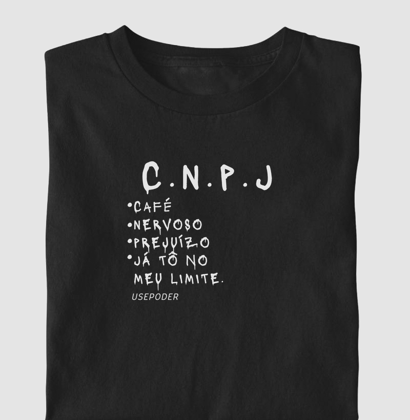 Camiseta empoderamento feminino CNPJ