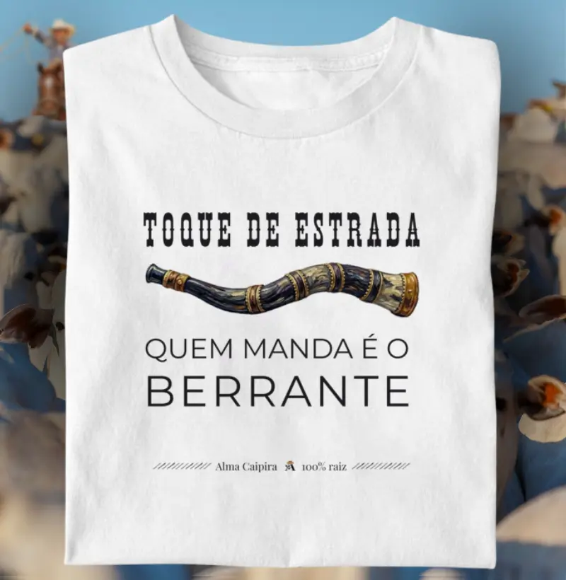 Toque de estrada, quem manda é o berrante