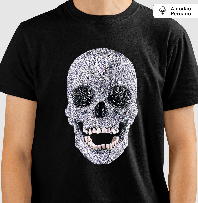 Camiseta Diamond Skull Damien Hirst Premium 