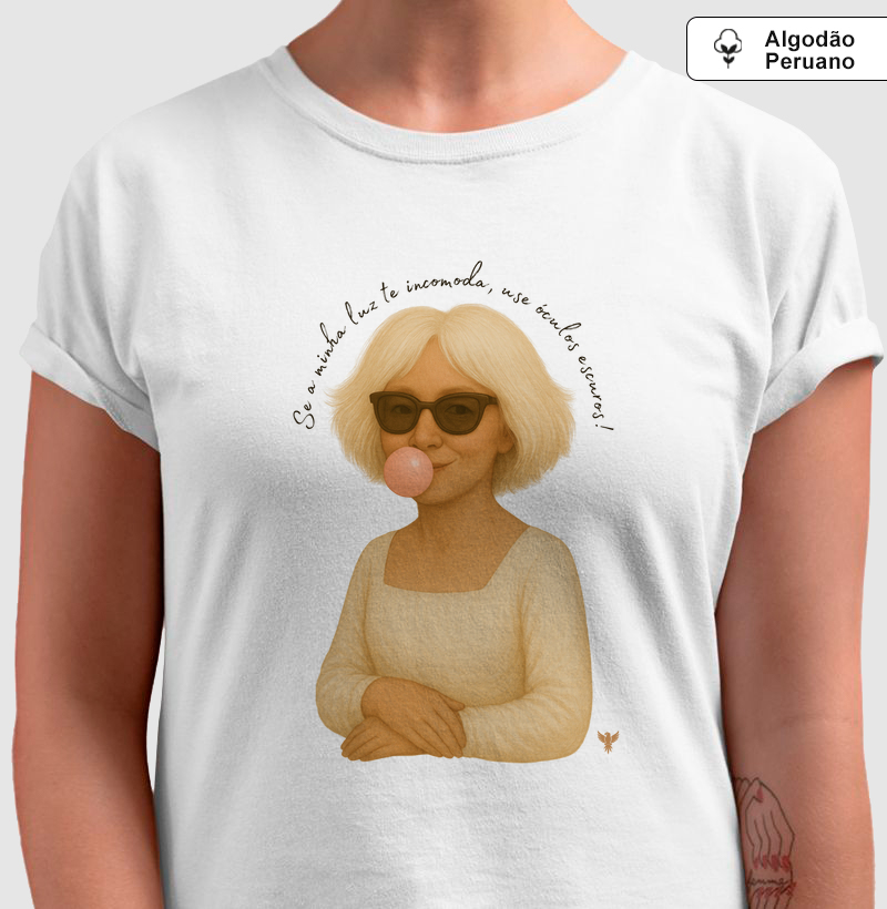 Se a minha luz te incomoda, use óculos escuros! (Prateada)