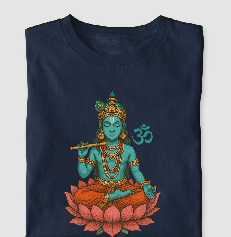 KRISHNA E A FLOR DE LOTUS 