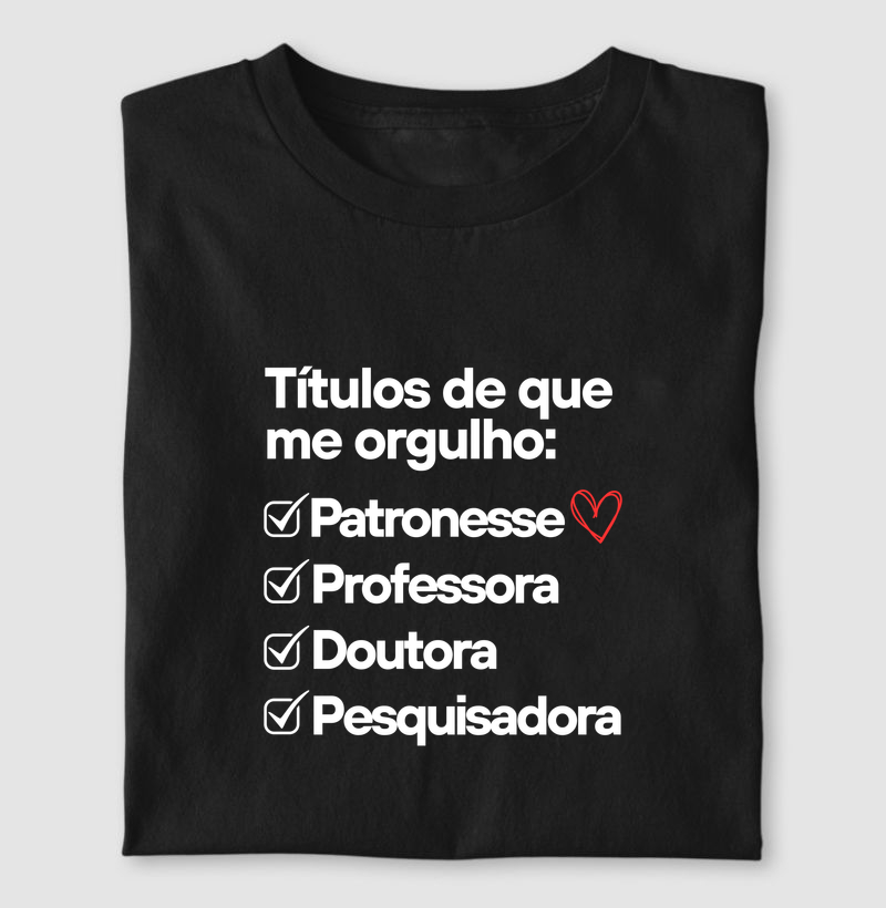 Títulos de que me orgulho: patronesse