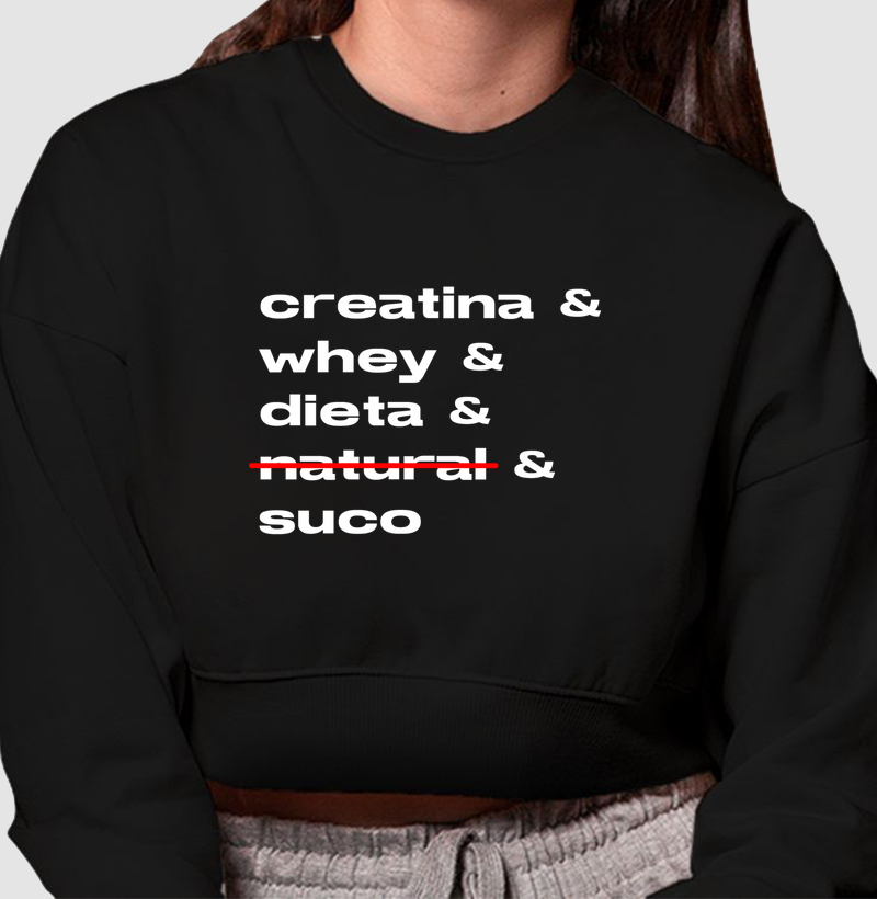 creatina, whey, dieta e suco