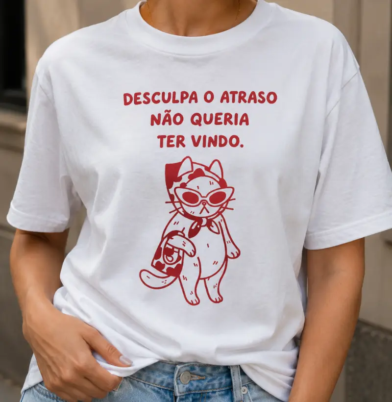 camiseta | não queria ter vindo