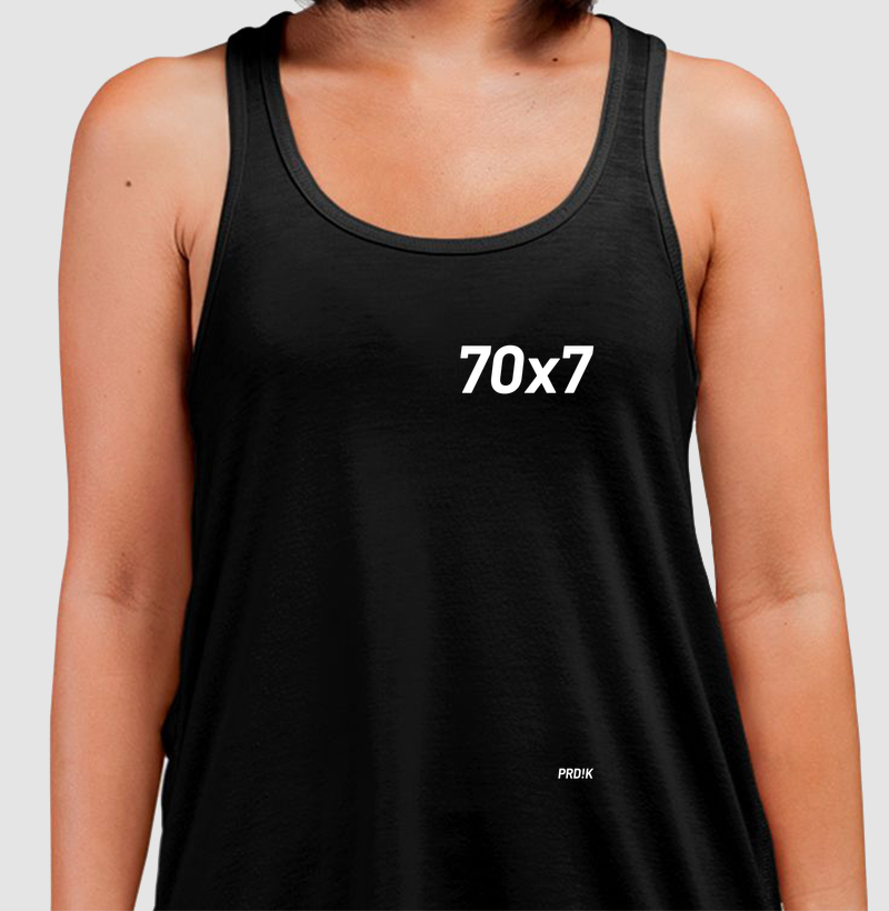 Camiseta Regata Algodão com Estampa - 70x7