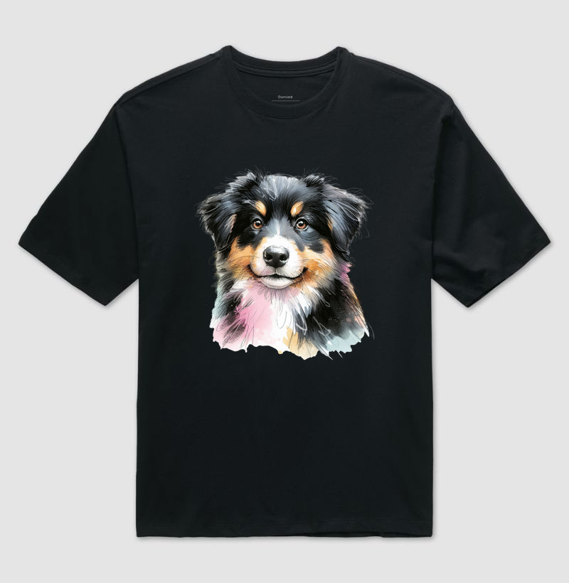 Australian Shepherd Black Tricolor Puppy