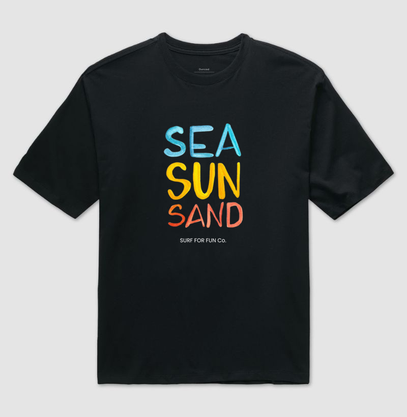 Camiseta Sea Sun Sand - Surf For Fun Wear