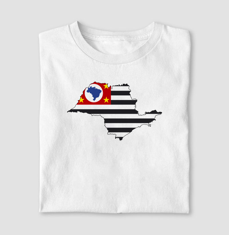 São Paulo | Bandeira no Mapa
