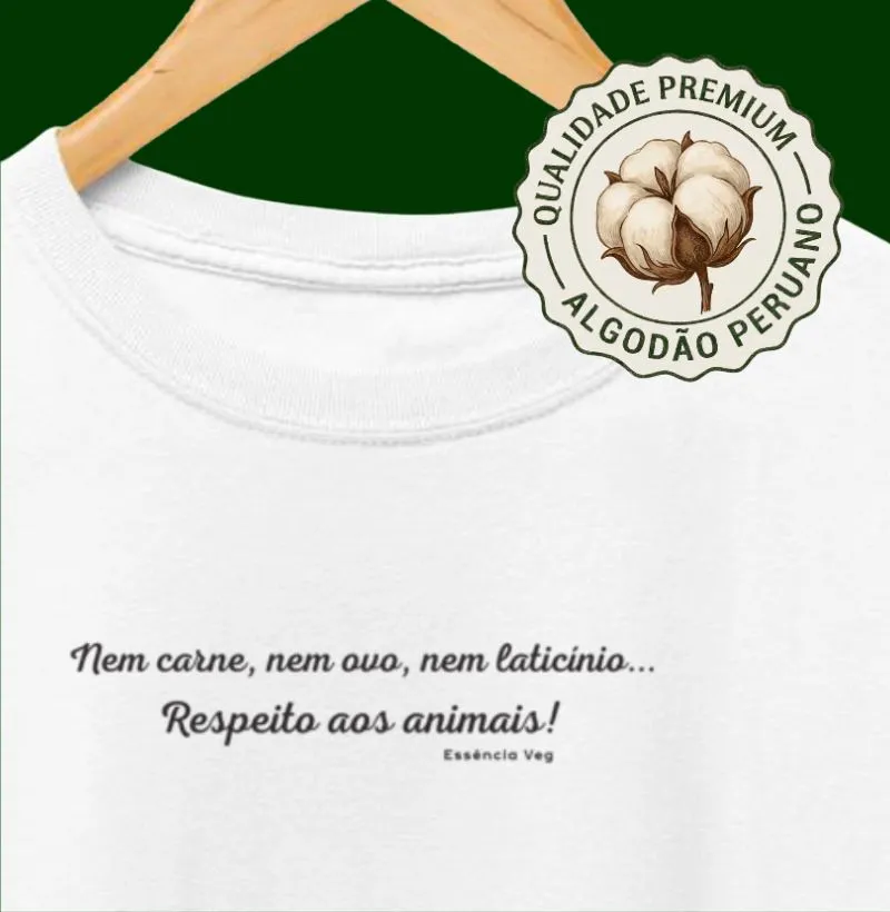 Nem carne, nem ovo, nem laticínio...Respeito aos animais!