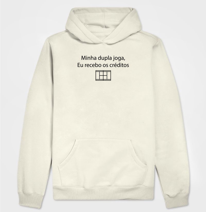 Minha dupla joga, Eu recebo os créditos - Hoodie Moletom