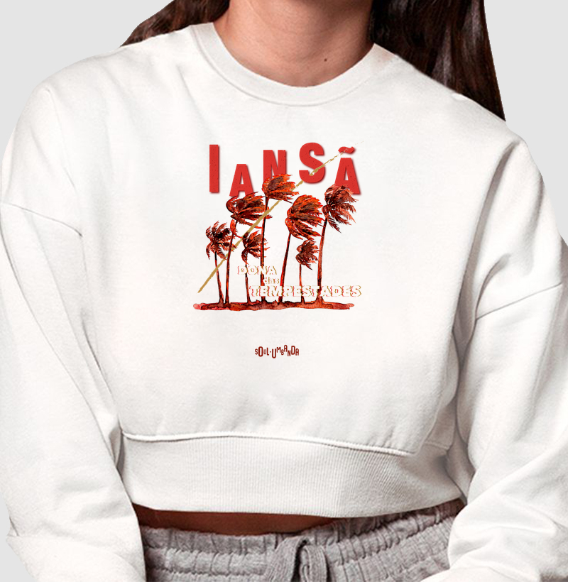moletom cropped IANSÃ dona das tempestades