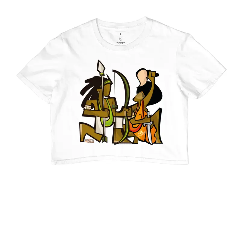 Cropped Iansã e Oxóssi Colors Maria Patuá