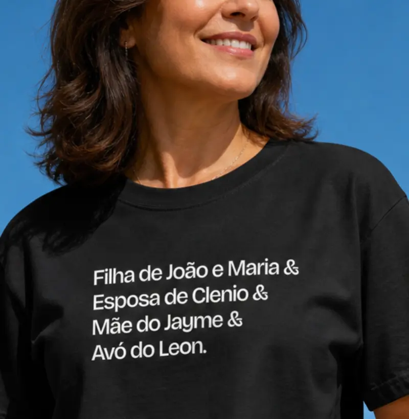 Personalizado Caroline | Algodão Peruano - Camiseta Algodão Peruano