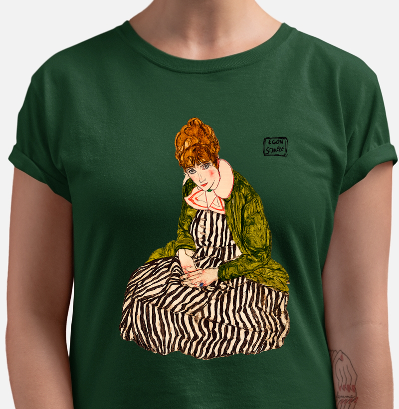 Egon Schiele Mulher com Vestido 