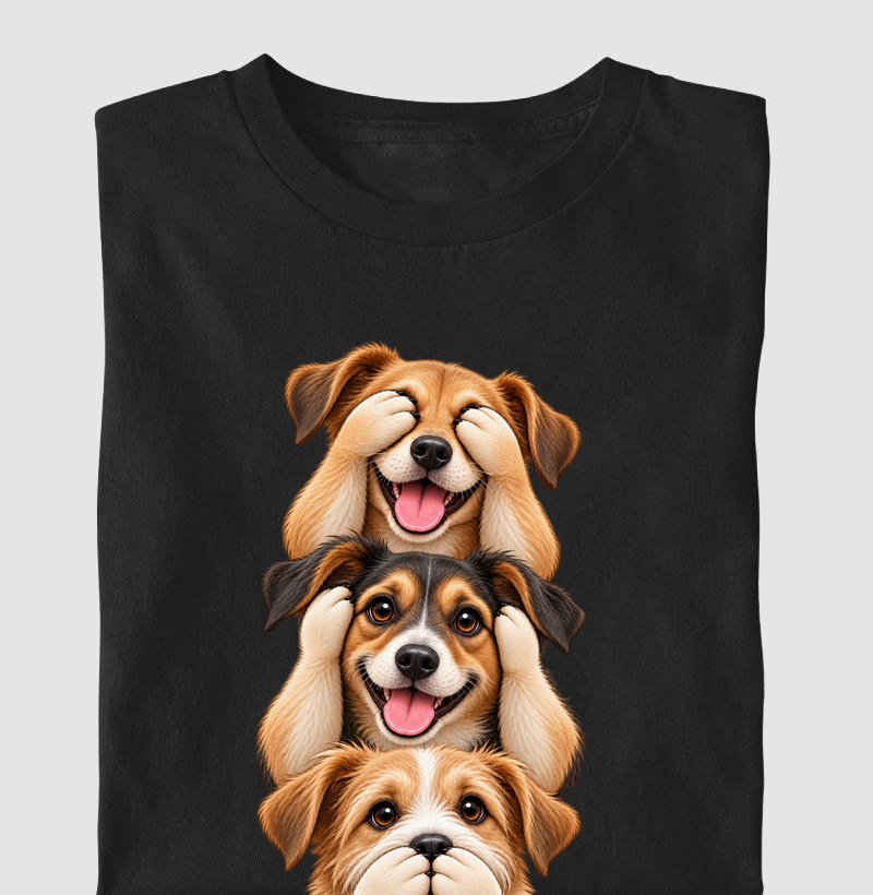 Ver, ouvir e falar versão SRD - Camiseta Infantil